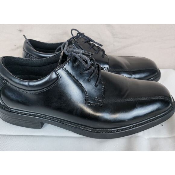 Nunn Bush Leather Oxford Dress Shoe Comfort Gel Men 8.5 M Lace Up Black - Picture 8 of 13